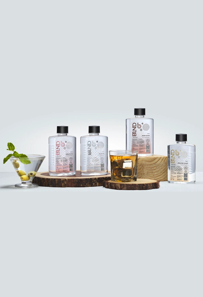 tonic water for gin, whisky, vodka, and single malt with green leaves
