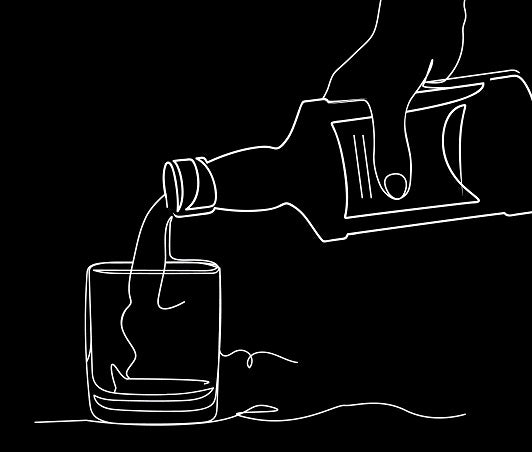 blending cocktail water