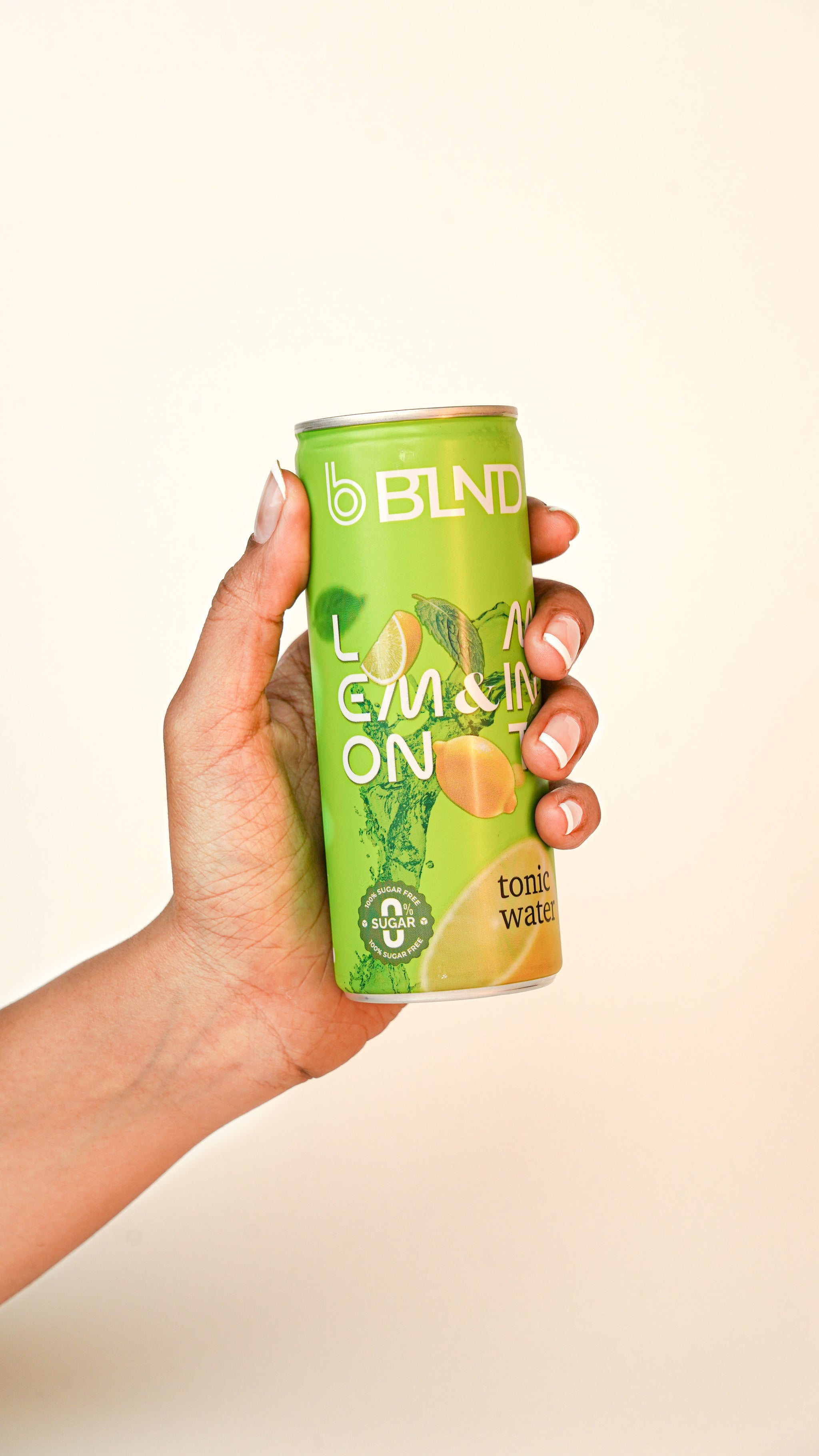 lemon and mint tonic water