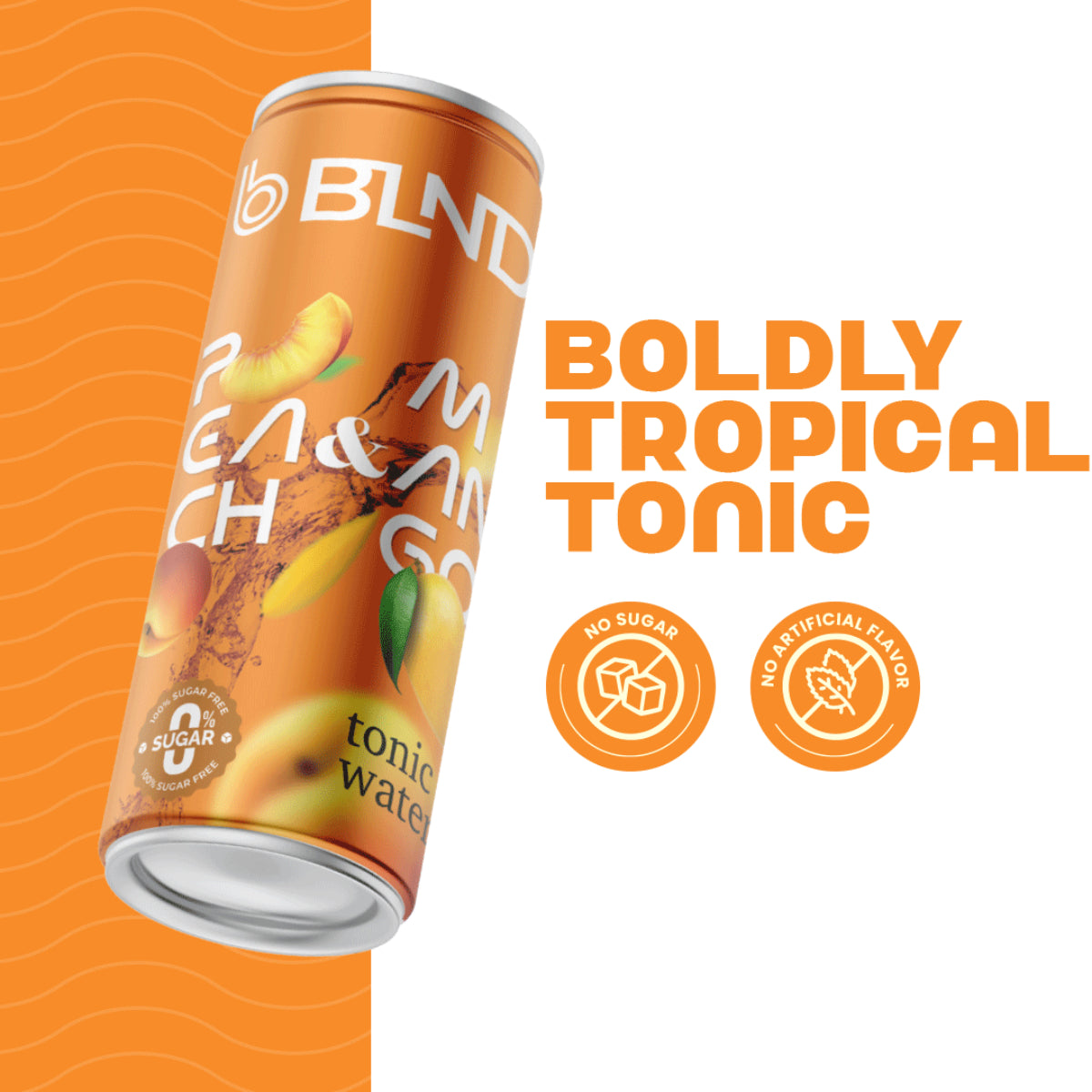 BLND Peach and Mango <br> Tonic Water - 250ml