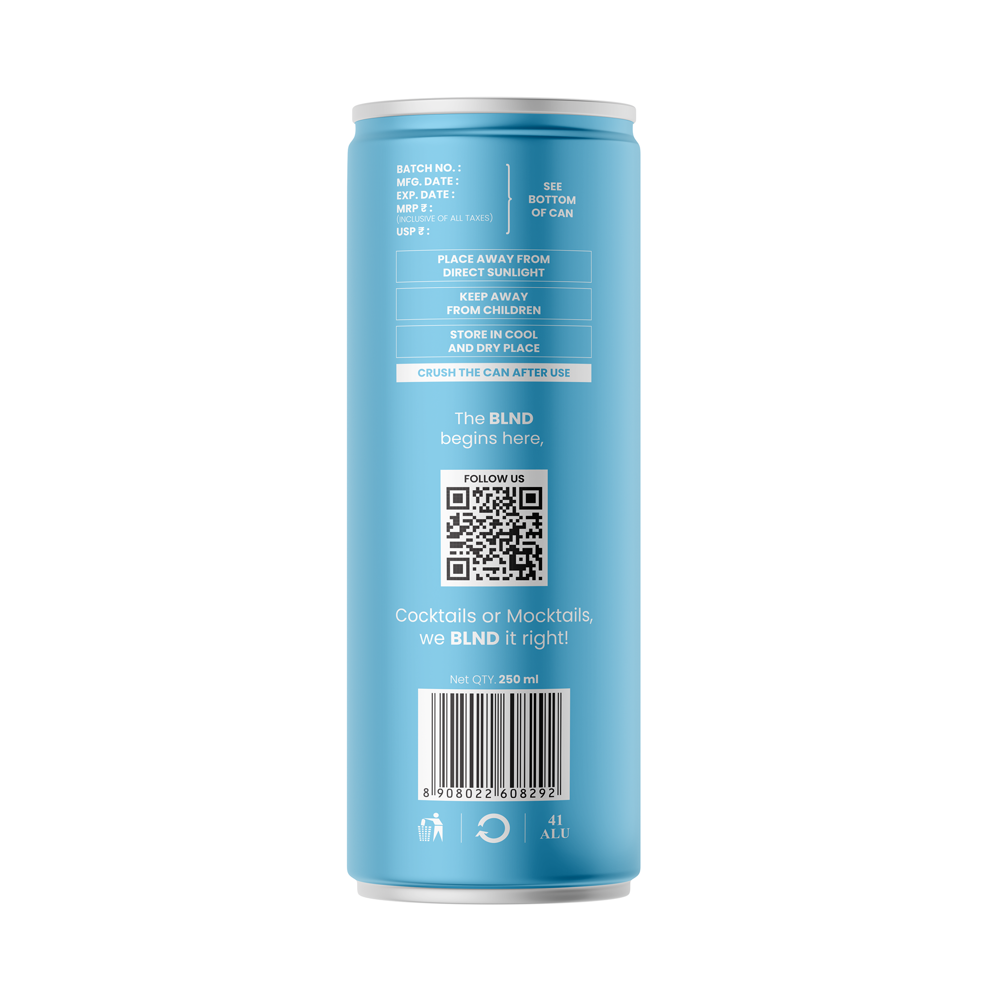 BLND Soda - 250ml (₹80/Count)